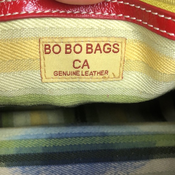 BO BO BAGS red patent genuine leather handbag. - Picture 2 of 16